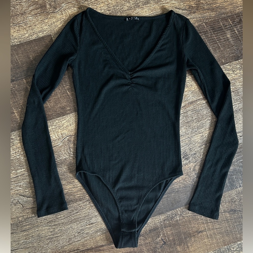 Black Long Sleeve Bodysuit